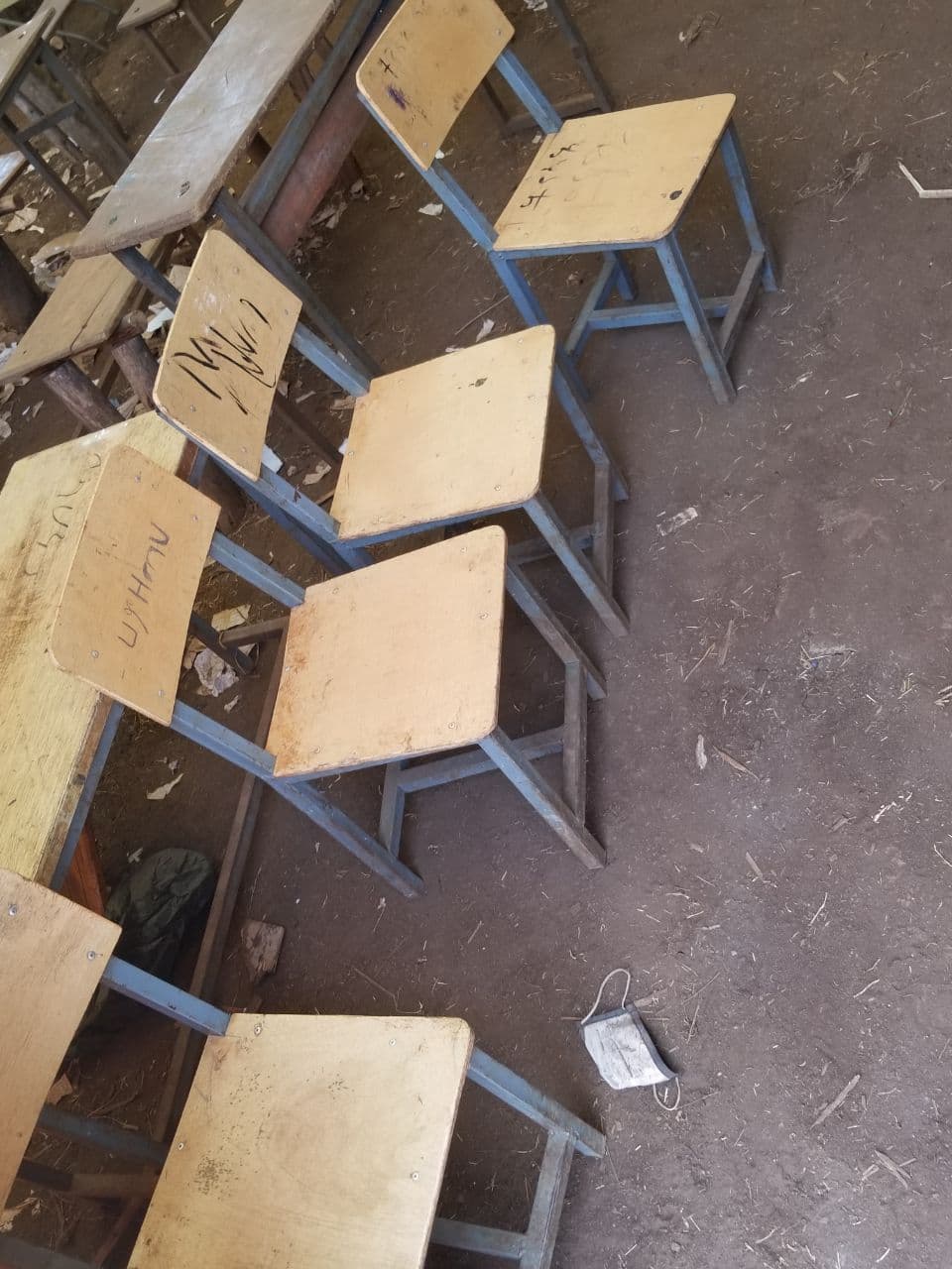 Figure 4: Fifty new desks that are provided by Woreda Education Office