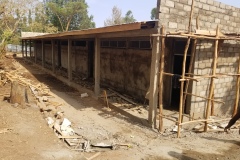 New classrooms which are under construction by the support of Woreda Education Office